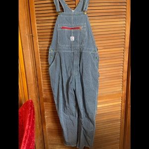 Mens vintage pointer brand classic striped overalls size 44 waist L/XL